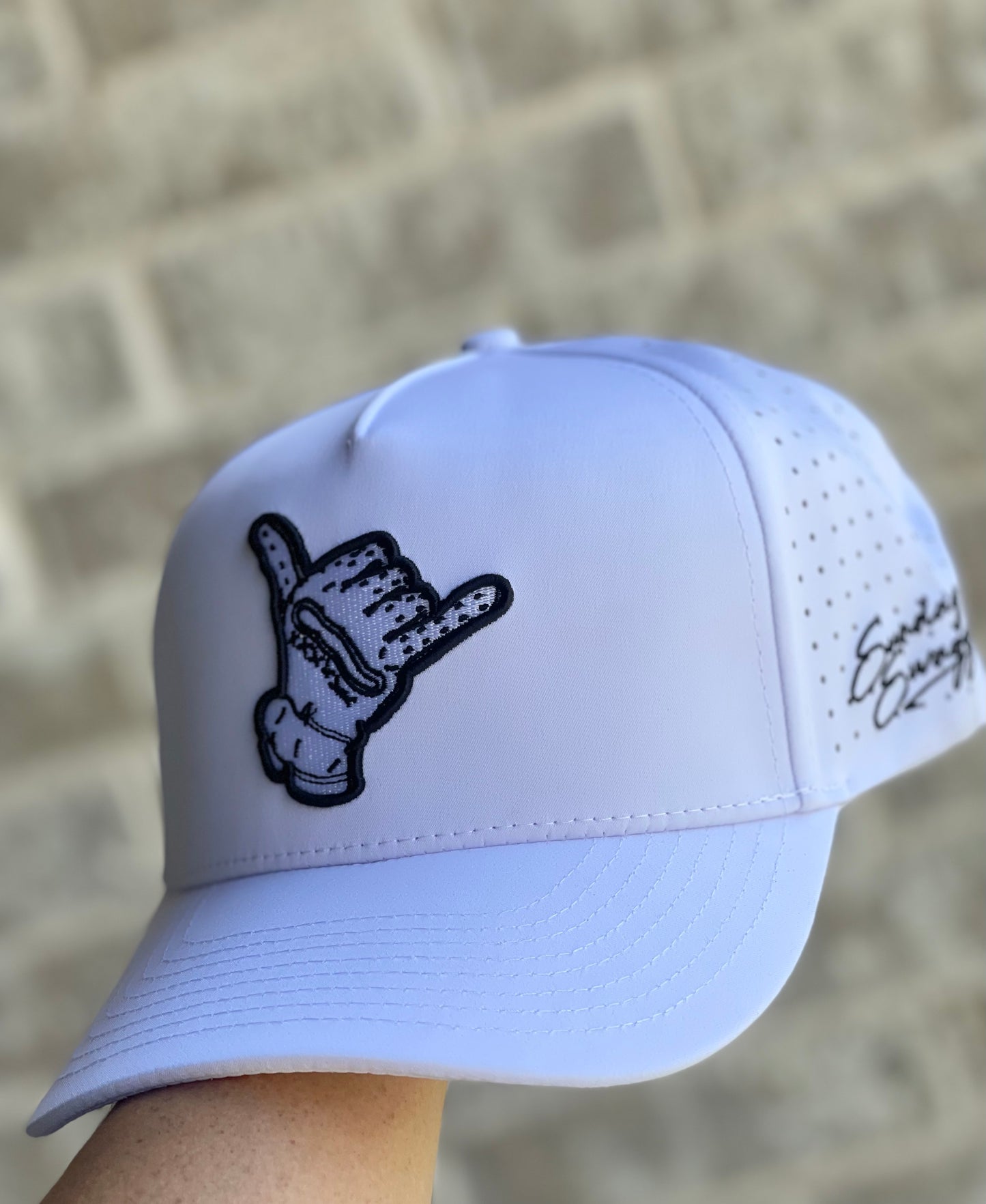 White Hang Loose Flat Bill x Sunday Swagger