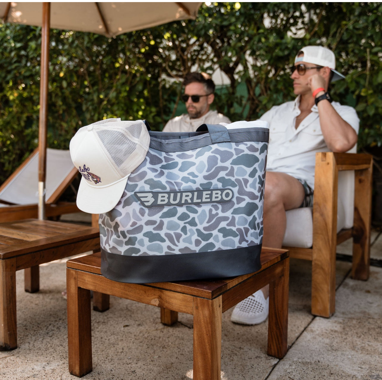 Classic Deer Camo Waterproof Tote x Burlebo
