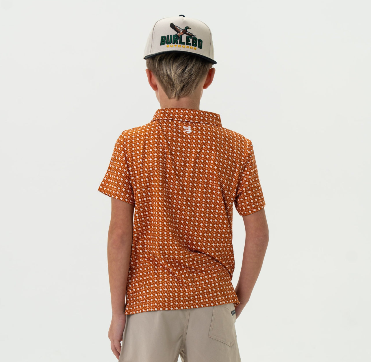 Kids Texas Orange Polo x Burlebo