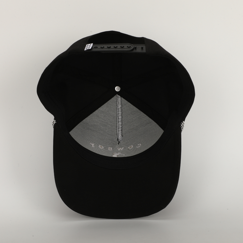Cowboy Golfer Roped Hat-Black