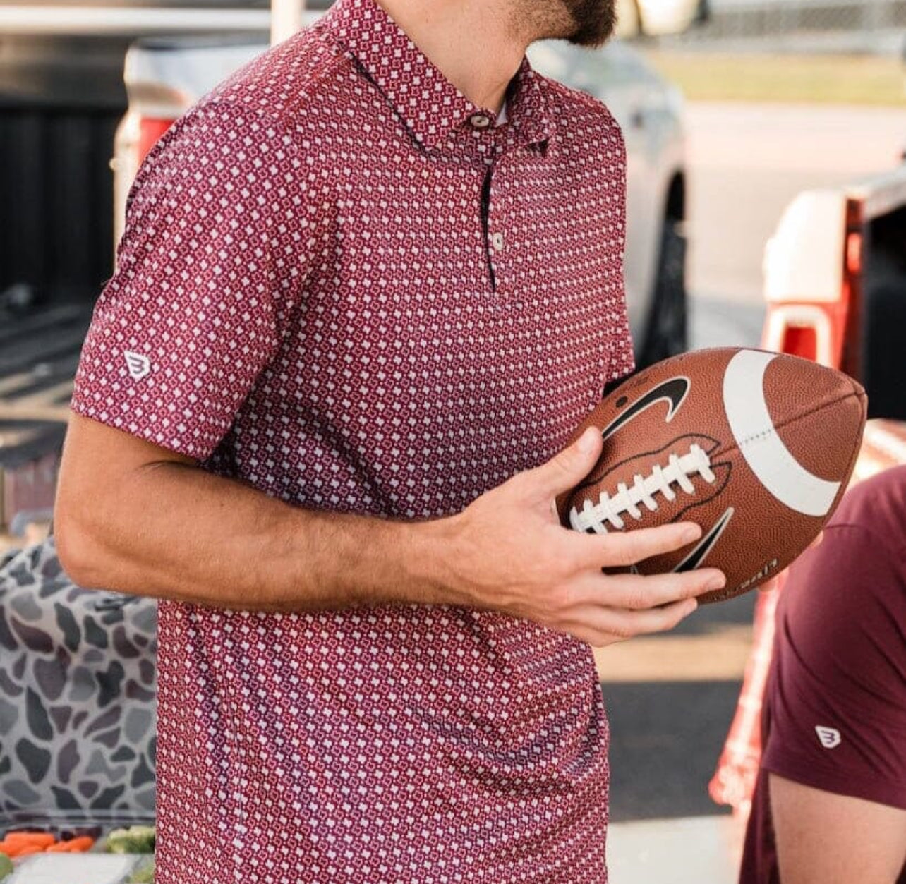 Texas Maroon Polo x Burlebo