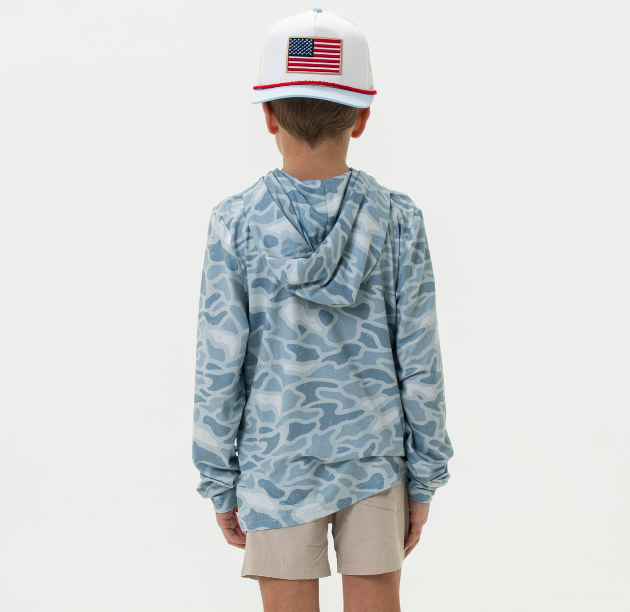 Kids Seaside Camo Hoodie x Burlebo