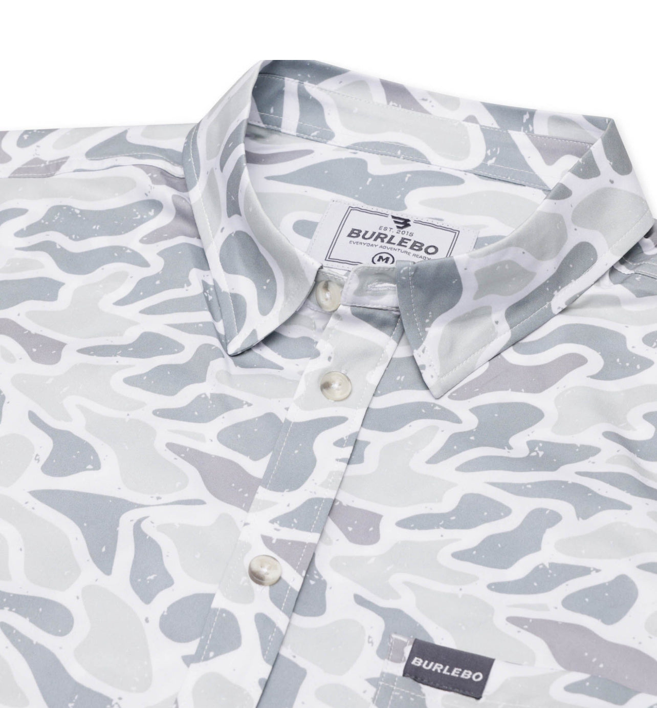 White Camo Button Up