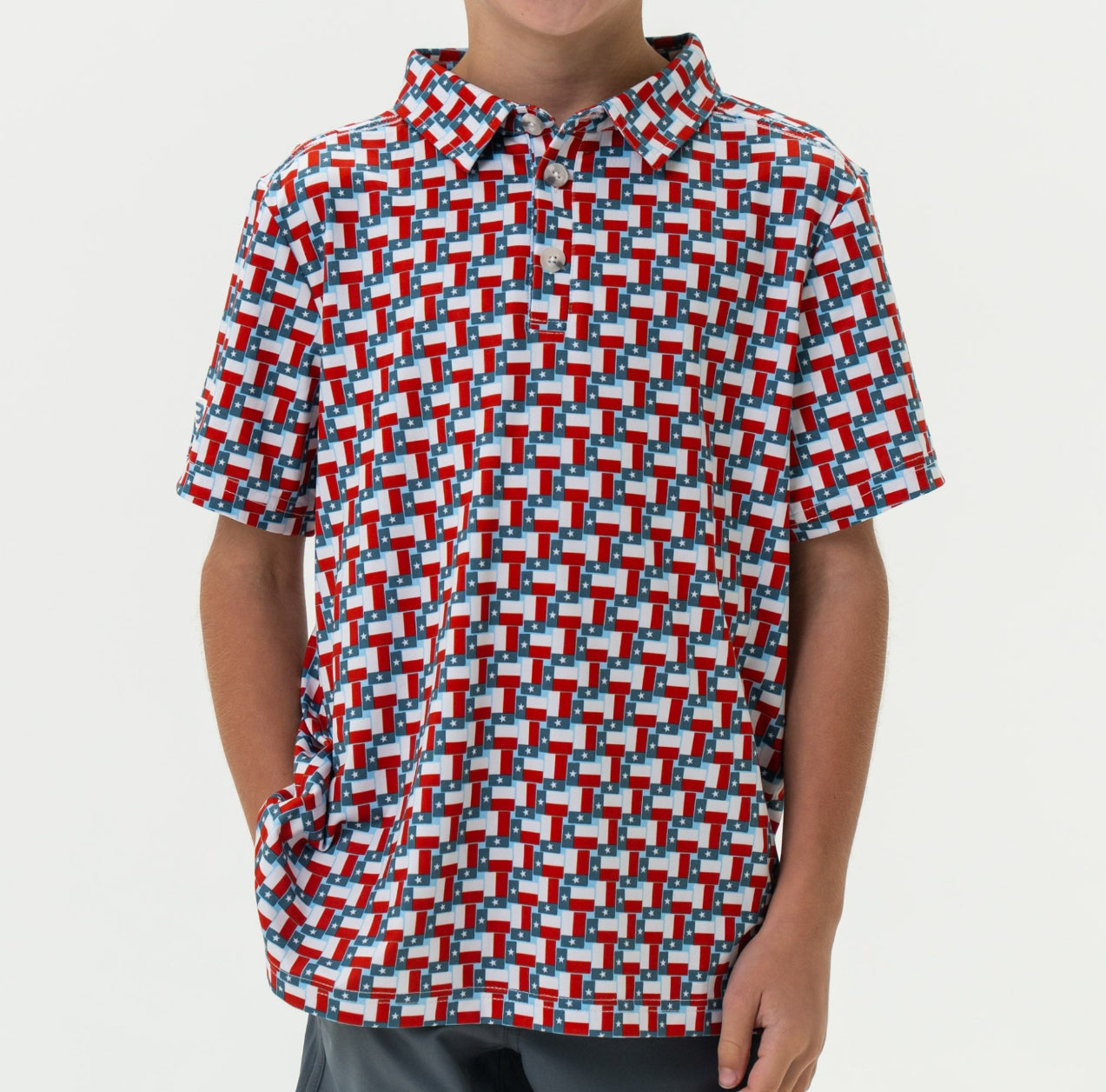 Kids Texas Flag Polo x Burlebo
