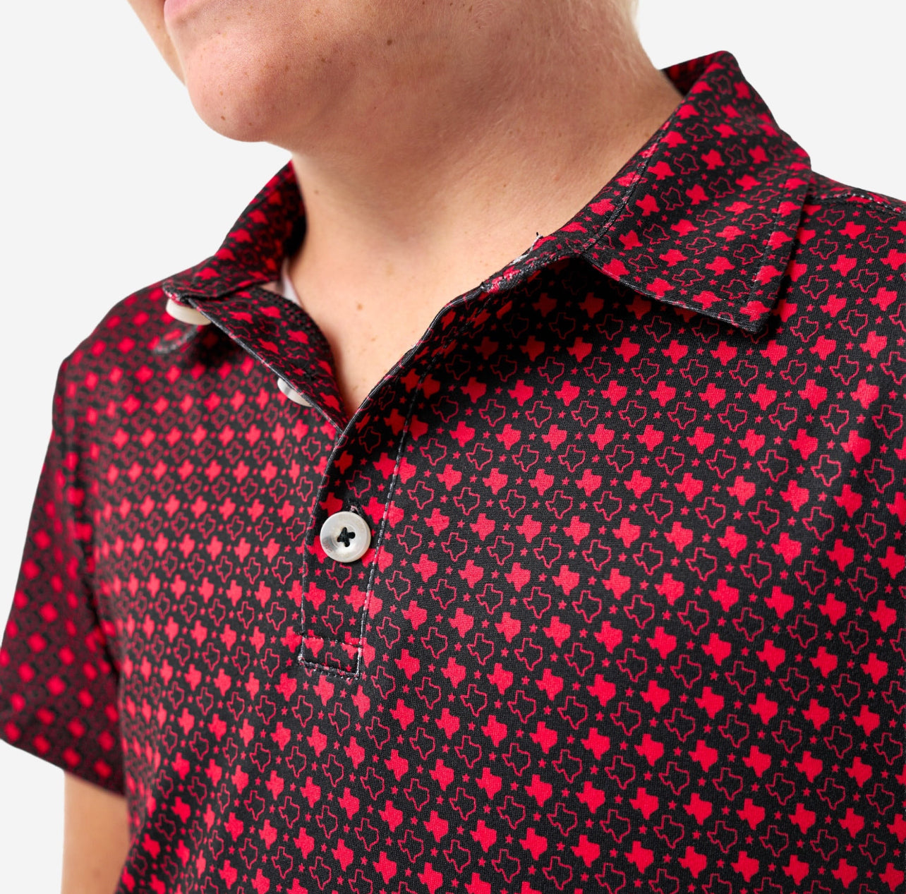 Kids Red & Black Polo x Burlebo
