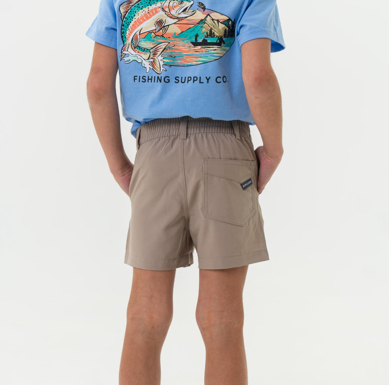 Kids Everyday Shorts Cobblestone x Burlebo