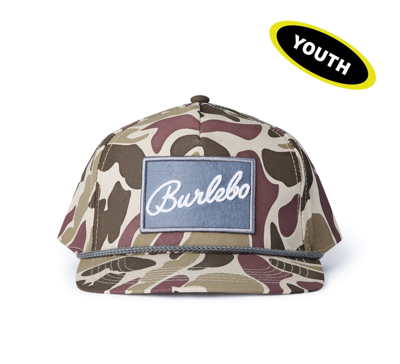 Kids Camo Snapback Cap x Burlebo