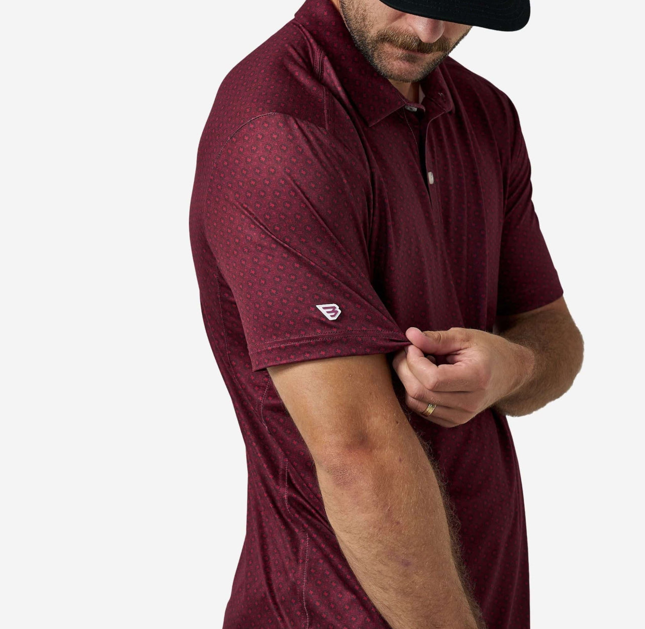 Vintage Helmet Polo-Maroon
