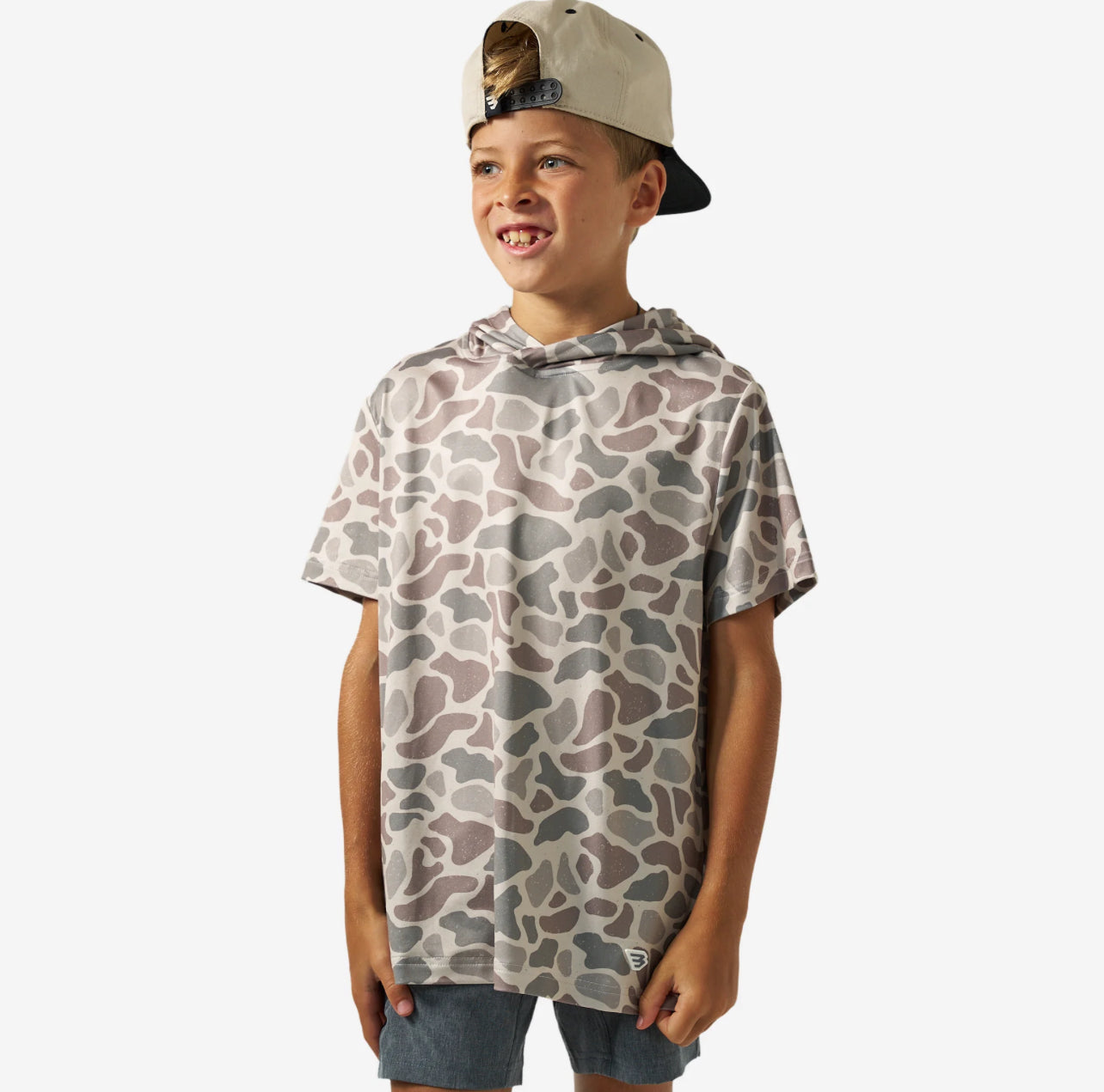 Youth Short Sleeve Hoodie-Classic Deer