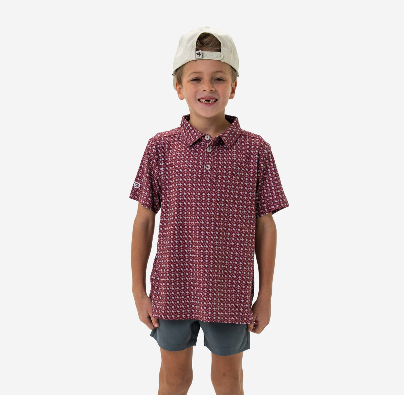 Kids Texas Maroon Polo x Burlebo