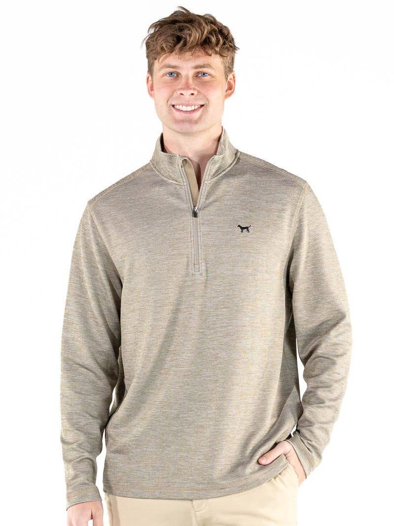 SS Quarter Zip-Heather Olive