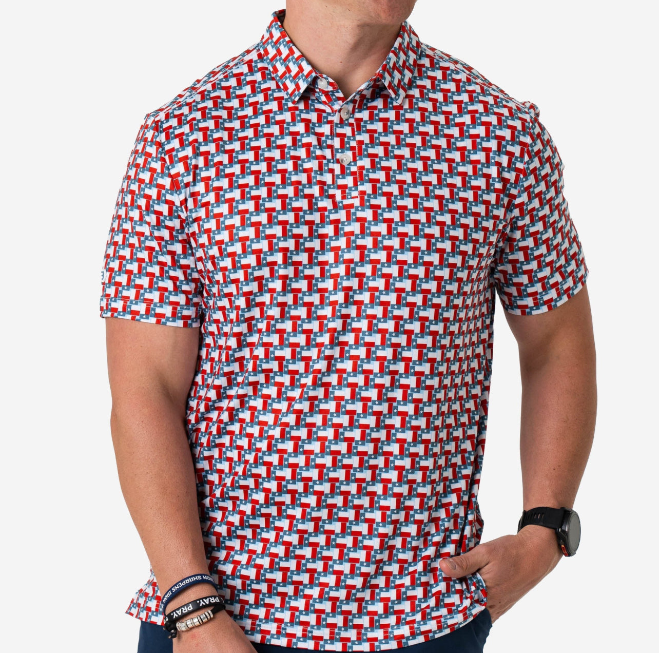 Texas Flag Polo x Burlebo