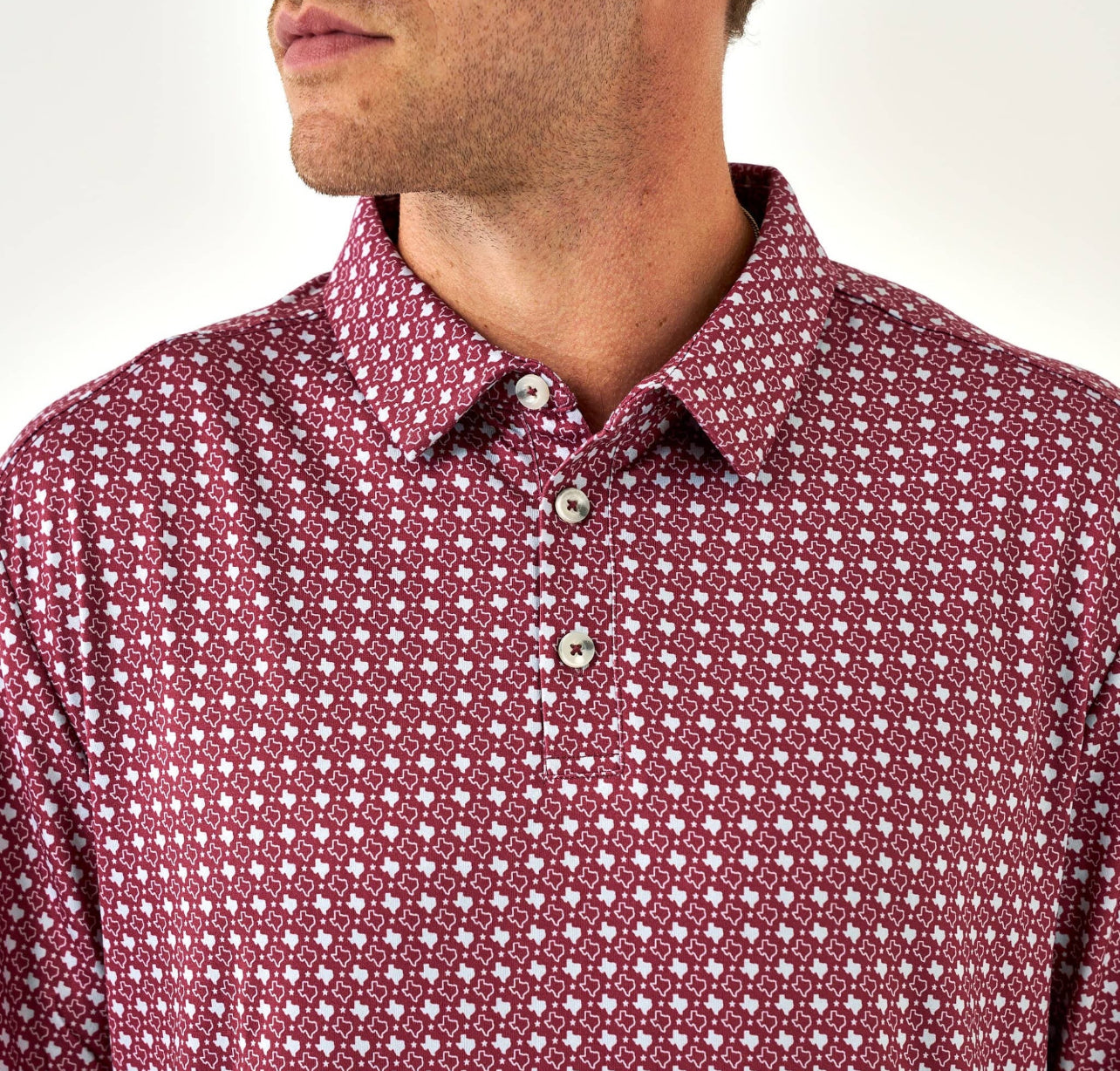 Texas Maroon Polo x Burlebo