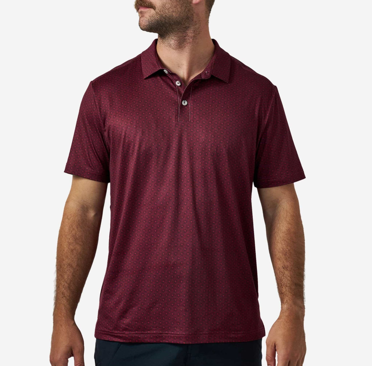 Vintage Helmet Polo-Maroon