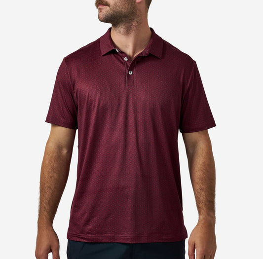 Vintage Helmet Polo-Maroon