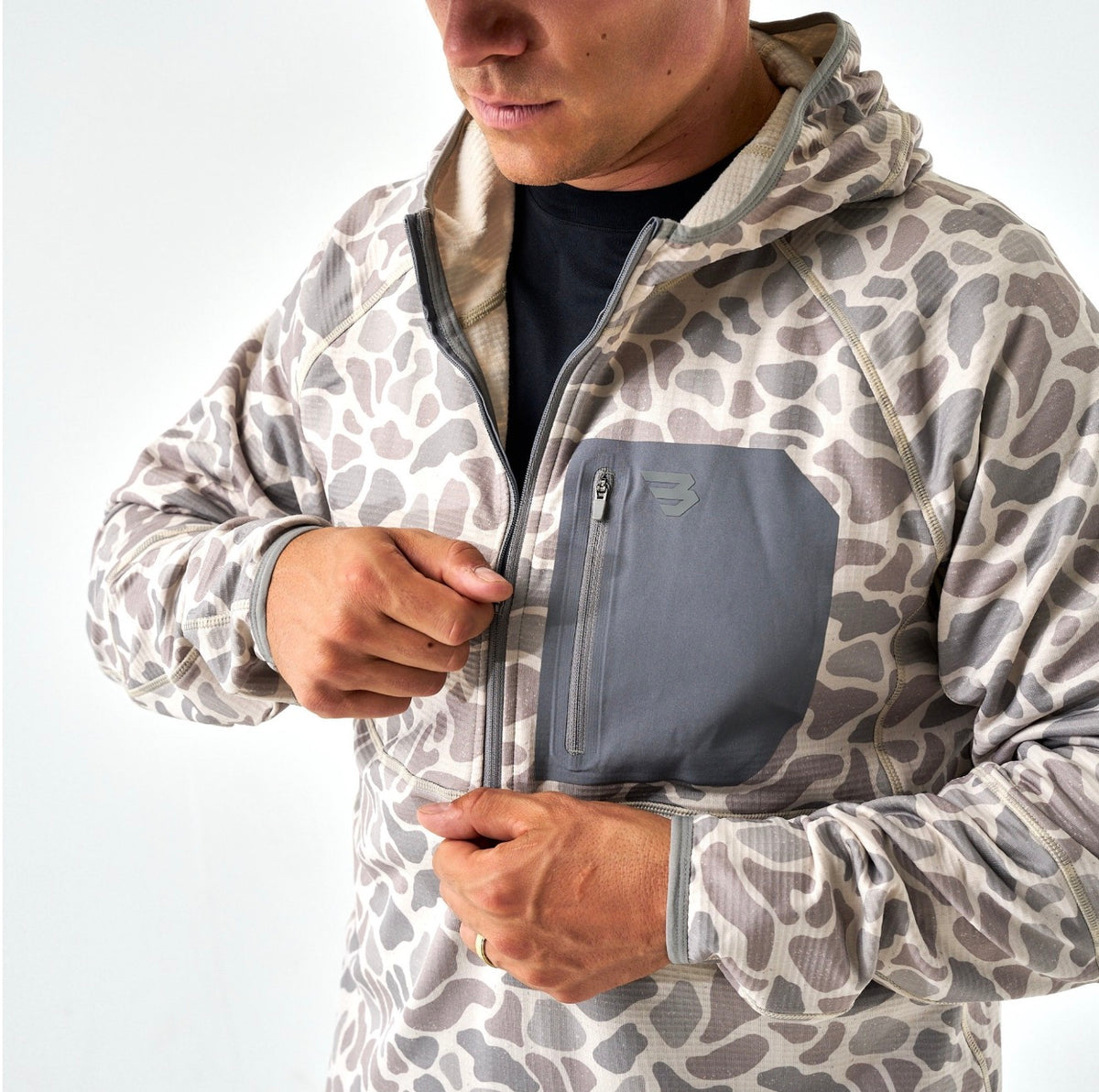 Blaze Tech 1/4 Zip-Classic Deer Camo