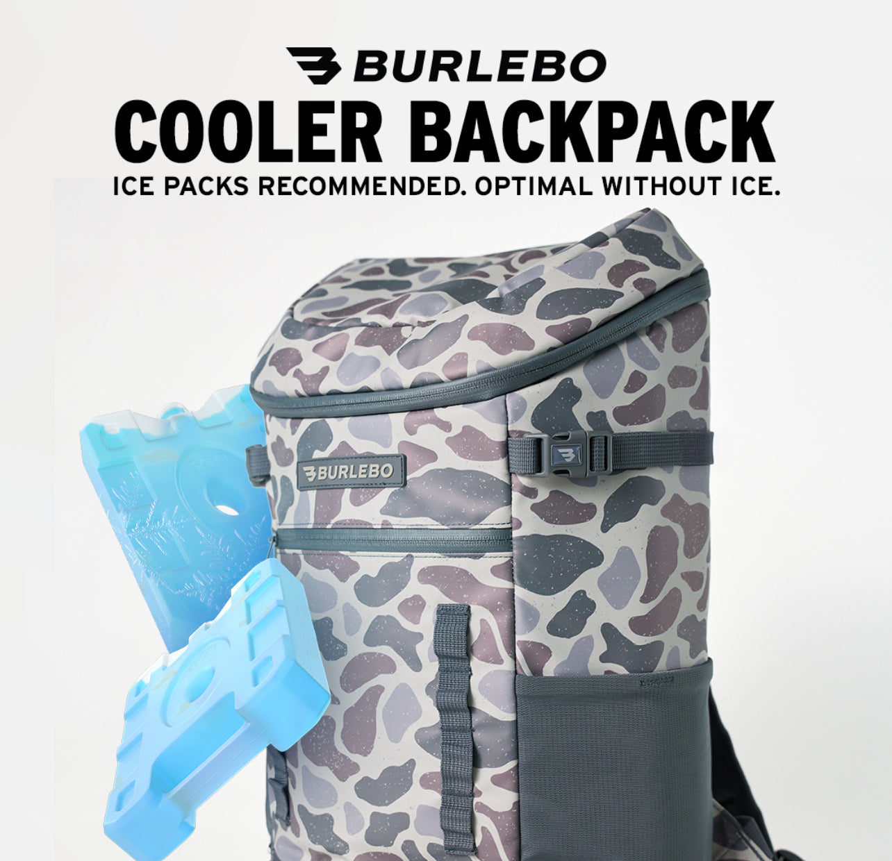 Classic Deer Camo Backpack Cooler x Burlebo