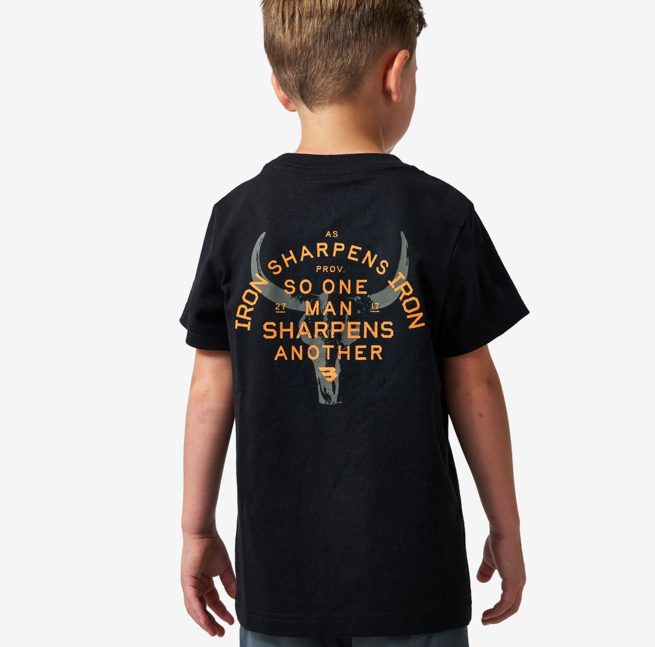 Kids Proverbs 27:17 Tee x Burlebo