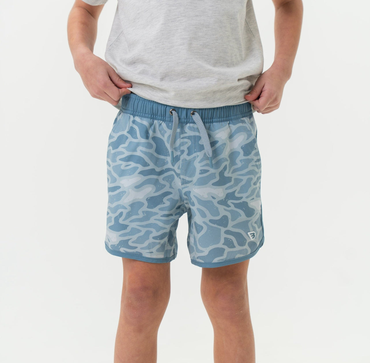 Kids Seaside Camo Swim Shorts x Burlebo