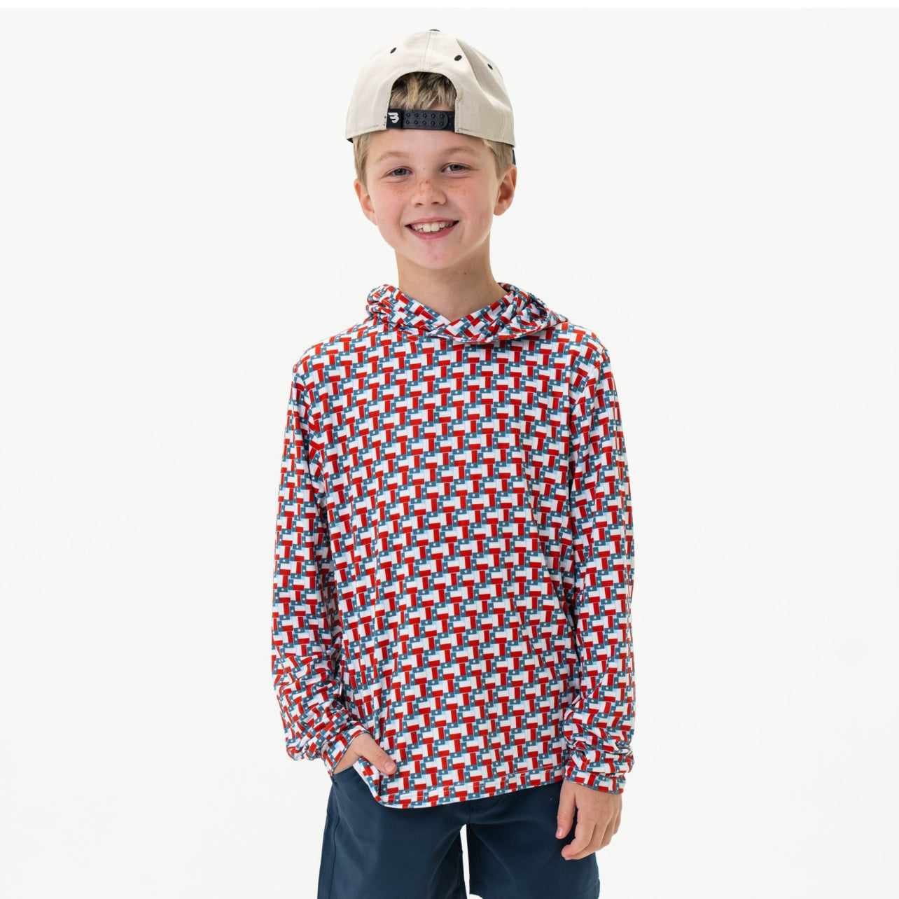 Kids Texas Flag Hoodie x Burlebo