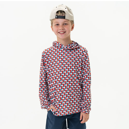 Kids Texas Flag Hoodie x Burlebo