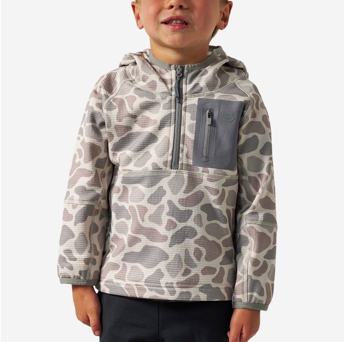 Youth Blaze Tech 1/4 Zip-Classic Deer Camo