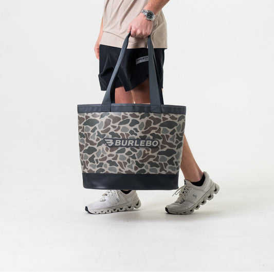 Classic Deer Camo Waterproof Tote x Burlebo