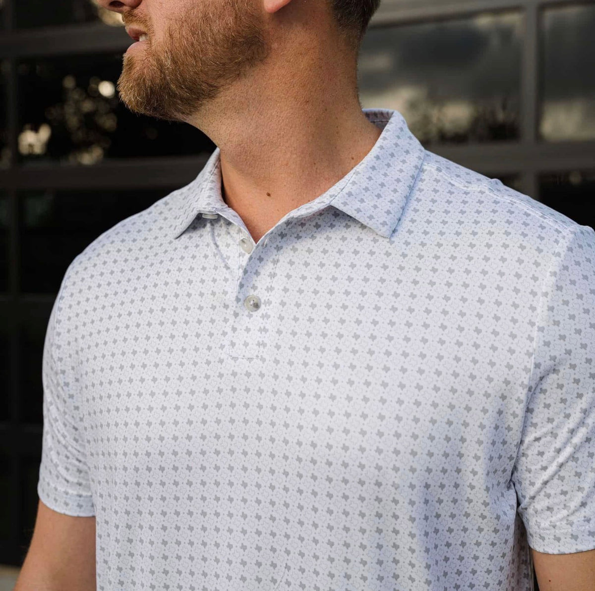 Texas Grey & White Polo x Burlebo