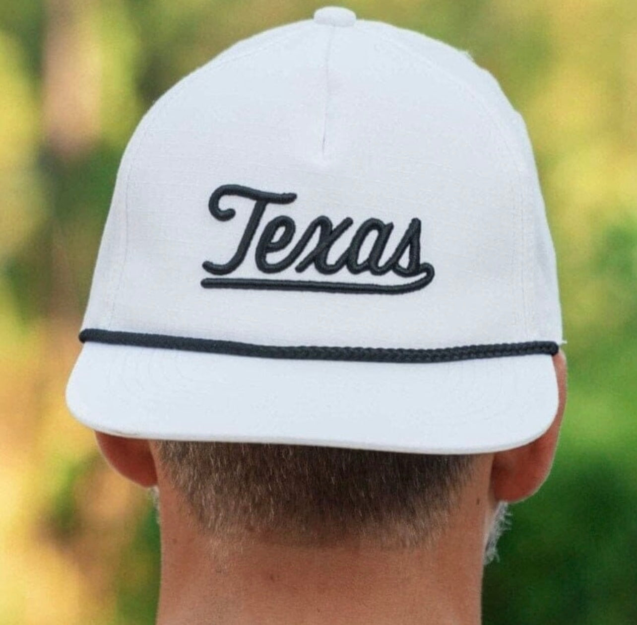 White Texas Cap x Burlebo