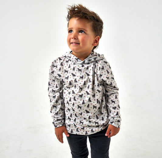 Ducks & Dogs Kids Hoodie x Burlebo