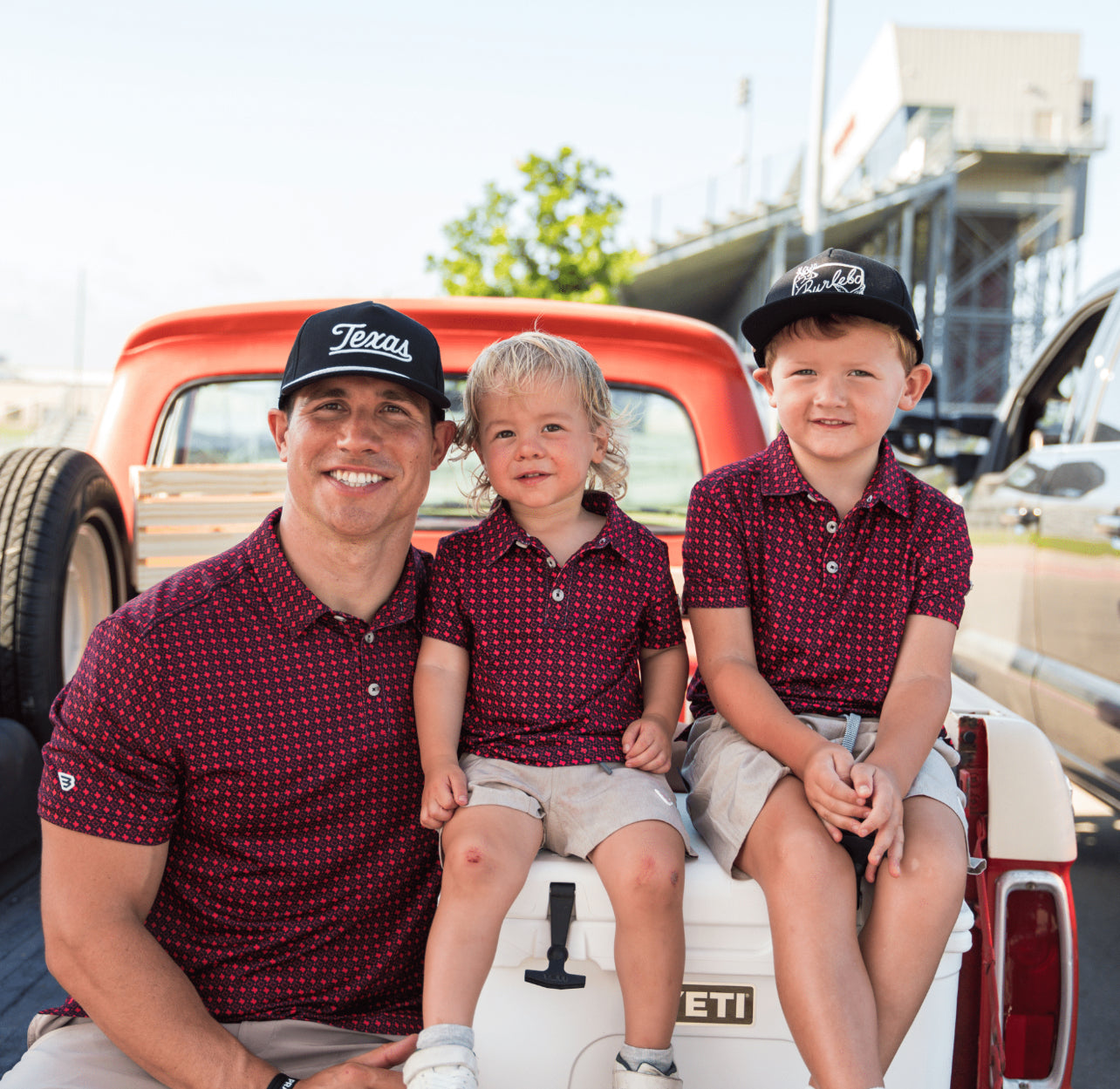 Kids Red & Black Polo x Burlebo