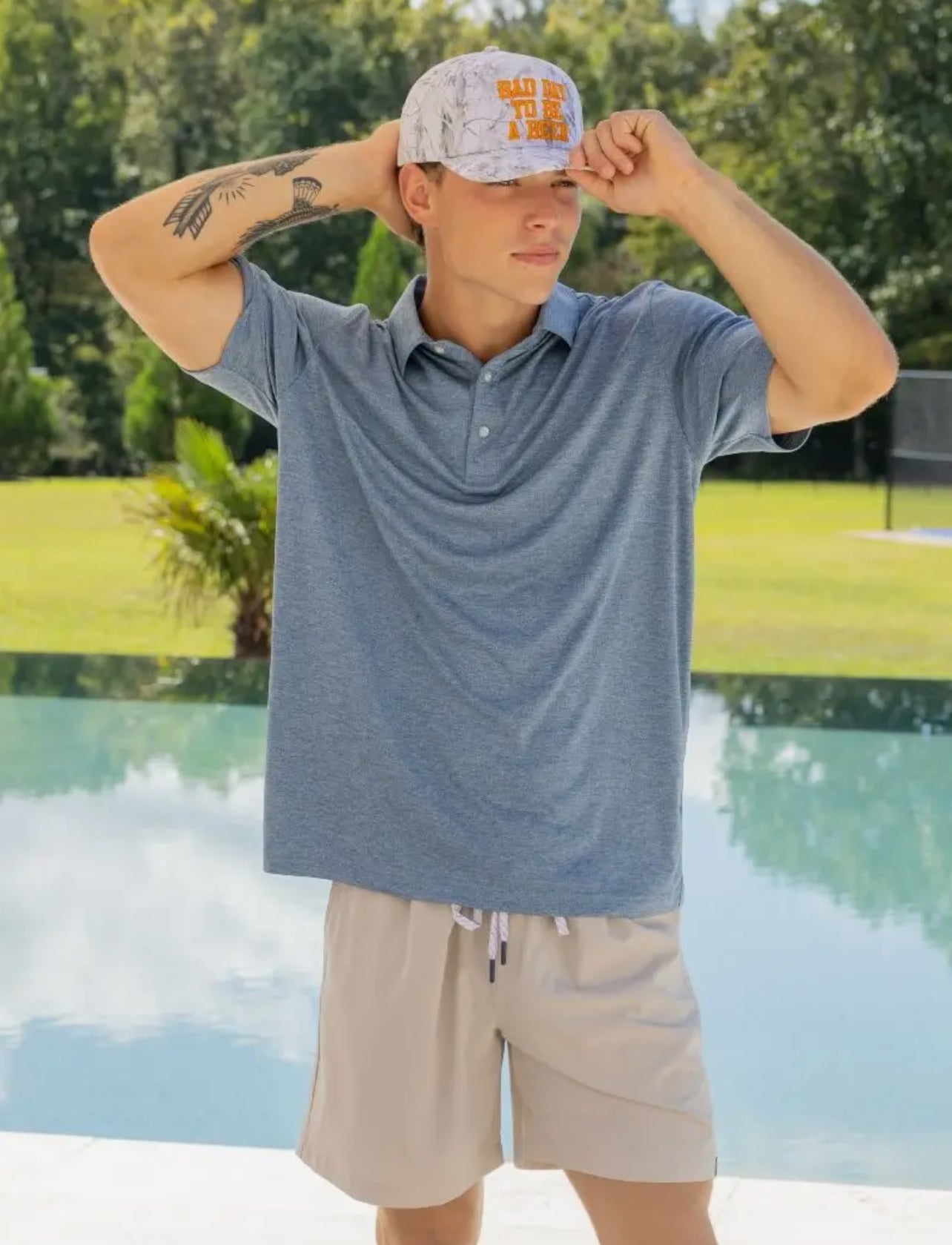 Polo-Heather Blue