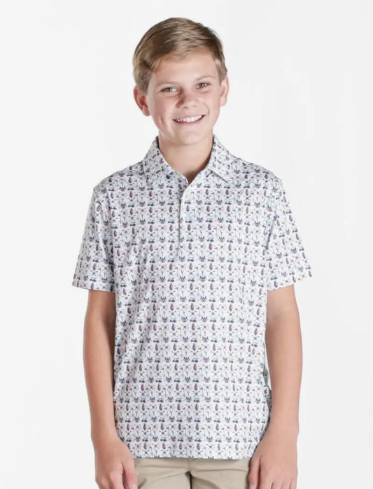 Kids Golf Patriot Polo