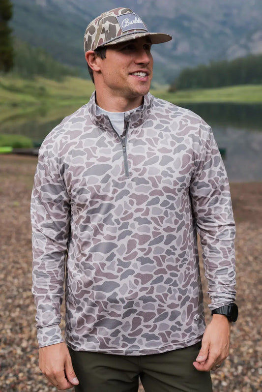 Quarter Zip Classic Deer Camo x Burlebo